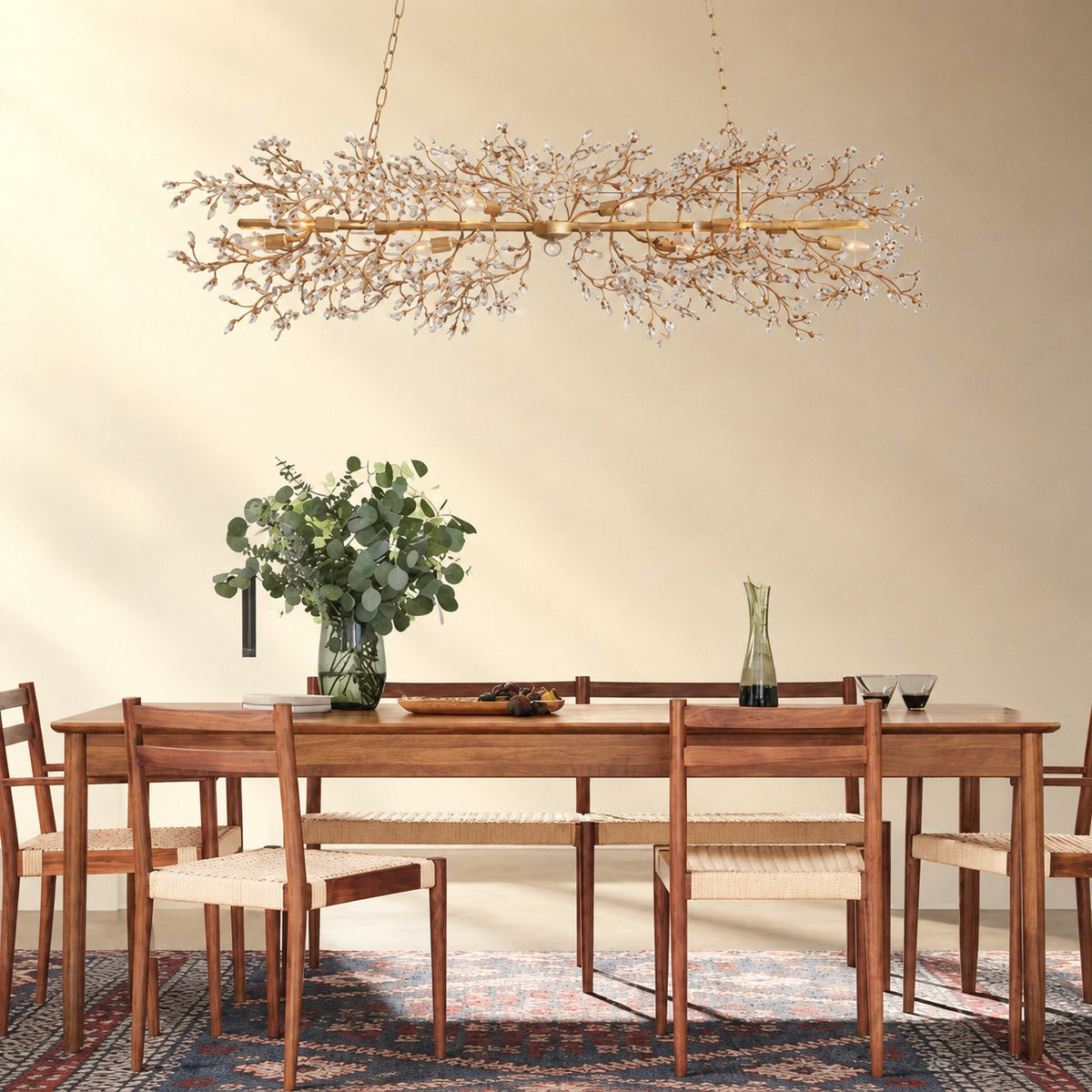 Linear Crystal Chandelier