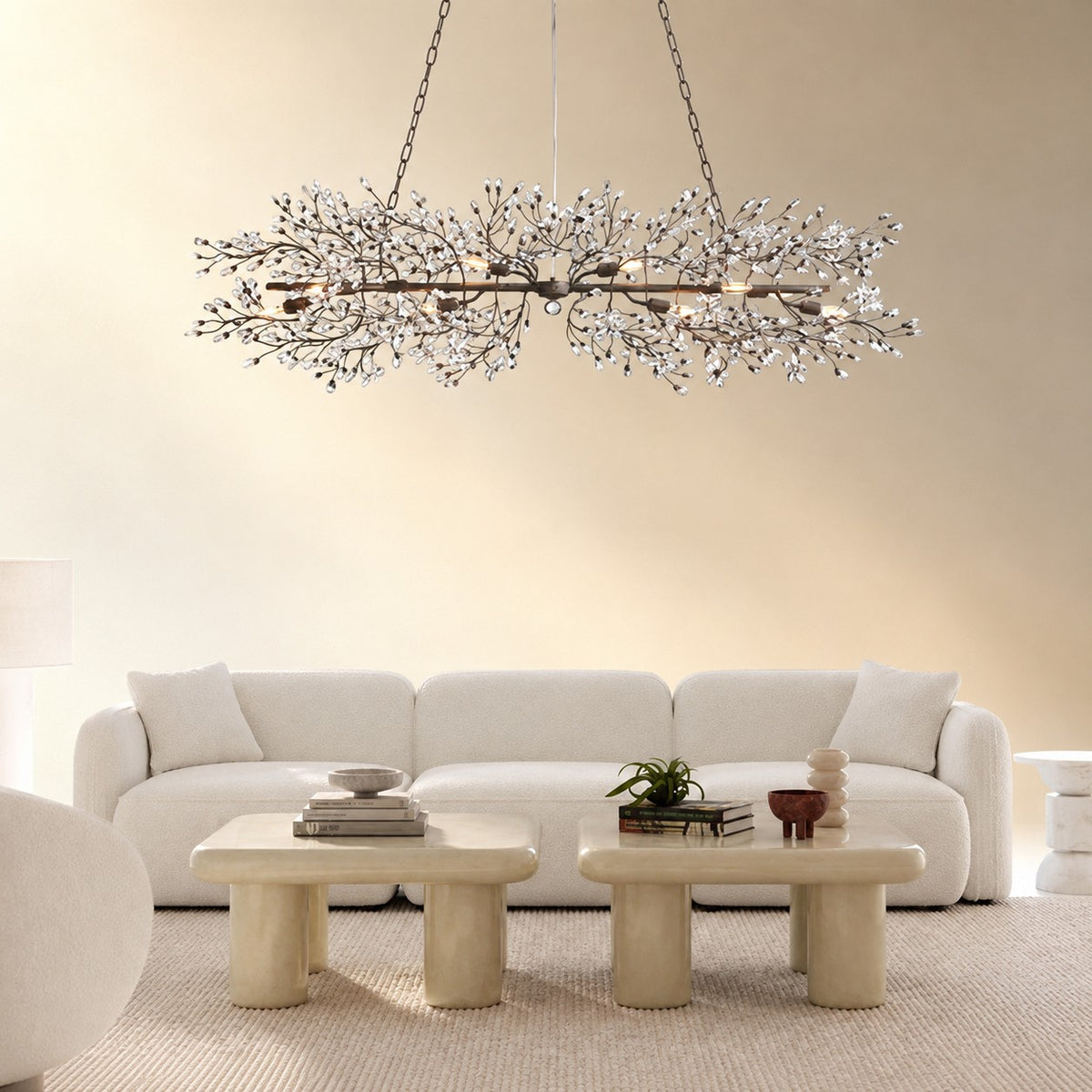 Linear Crystal Chandelier