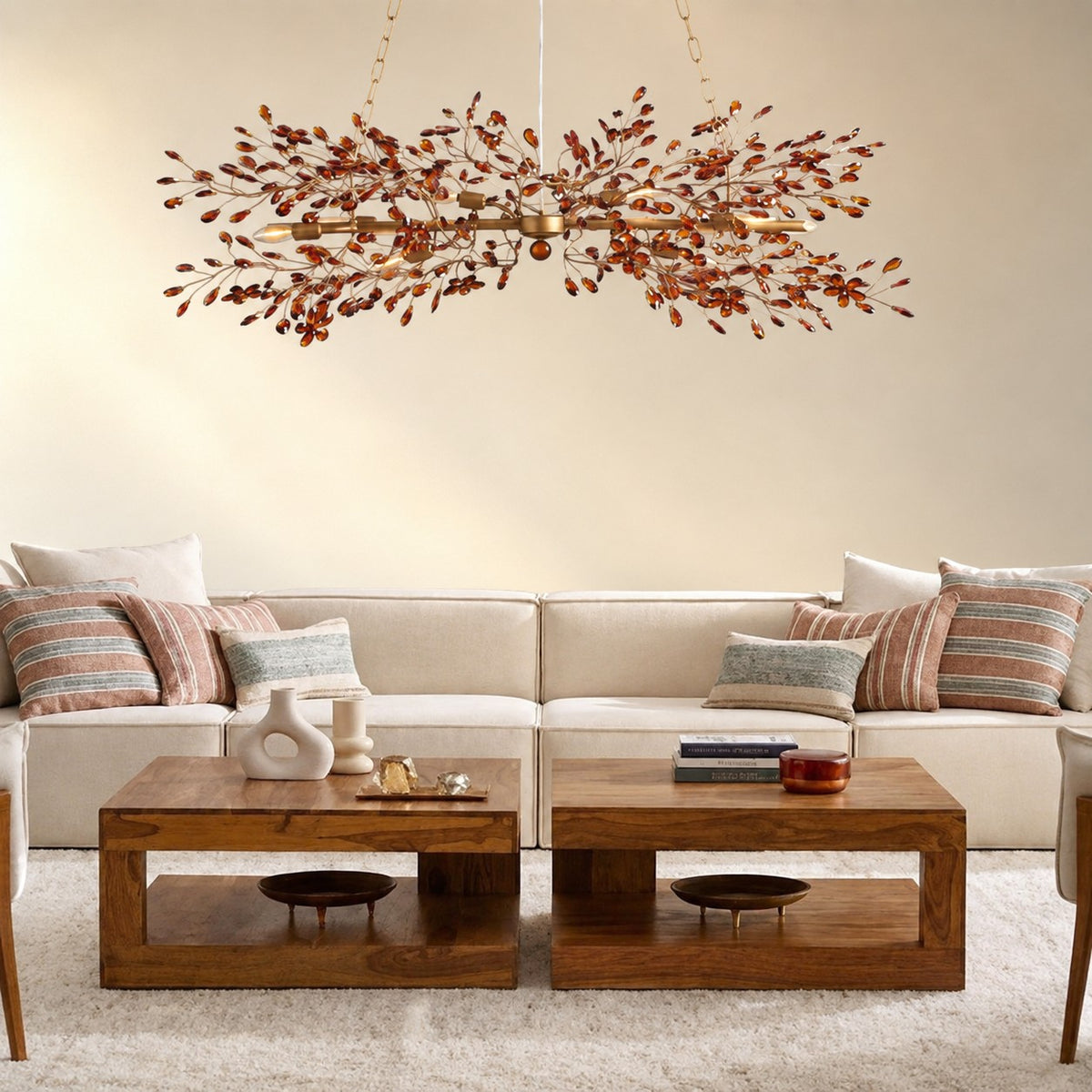 Linear Crystal Chandelier