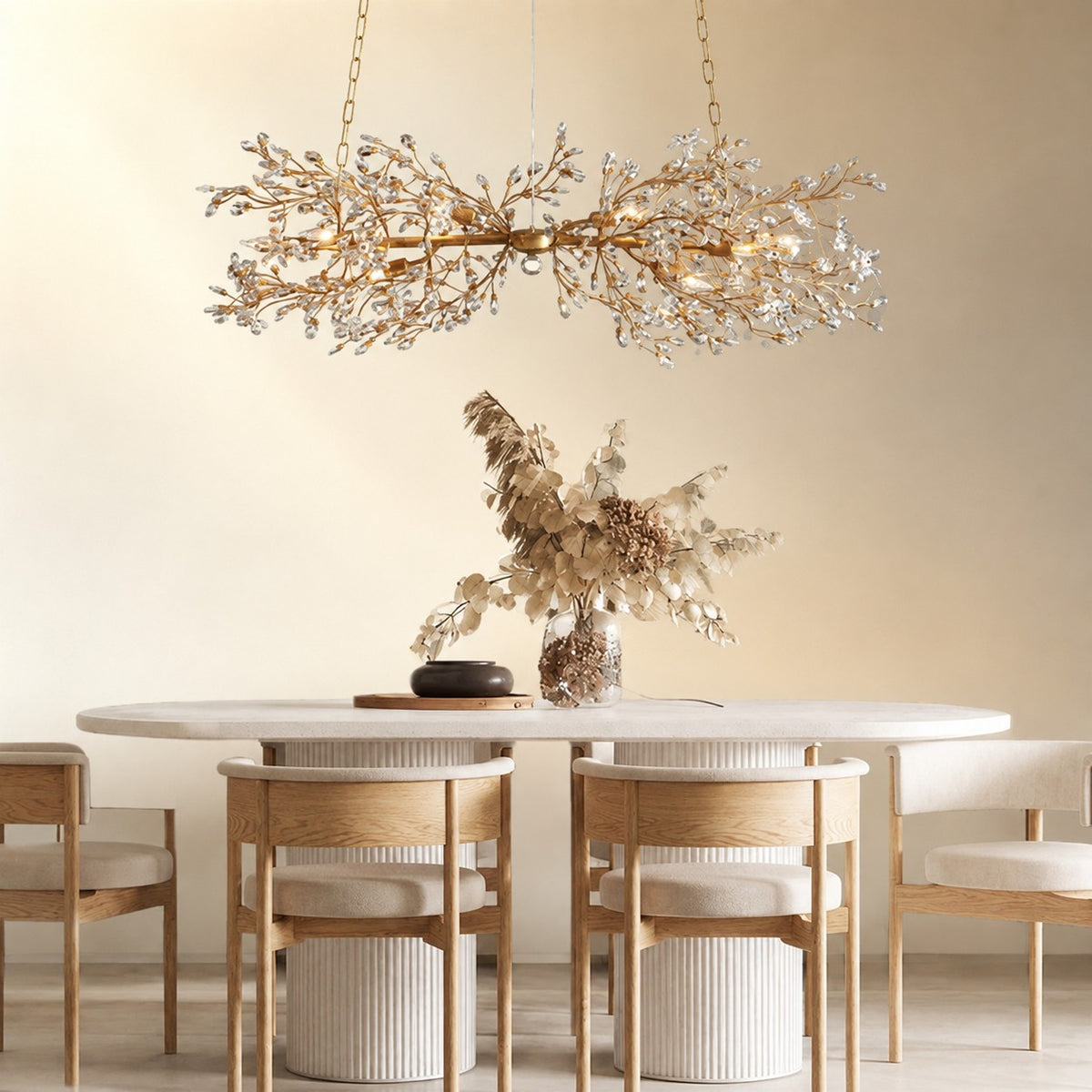 Linear Crystal Chandelier