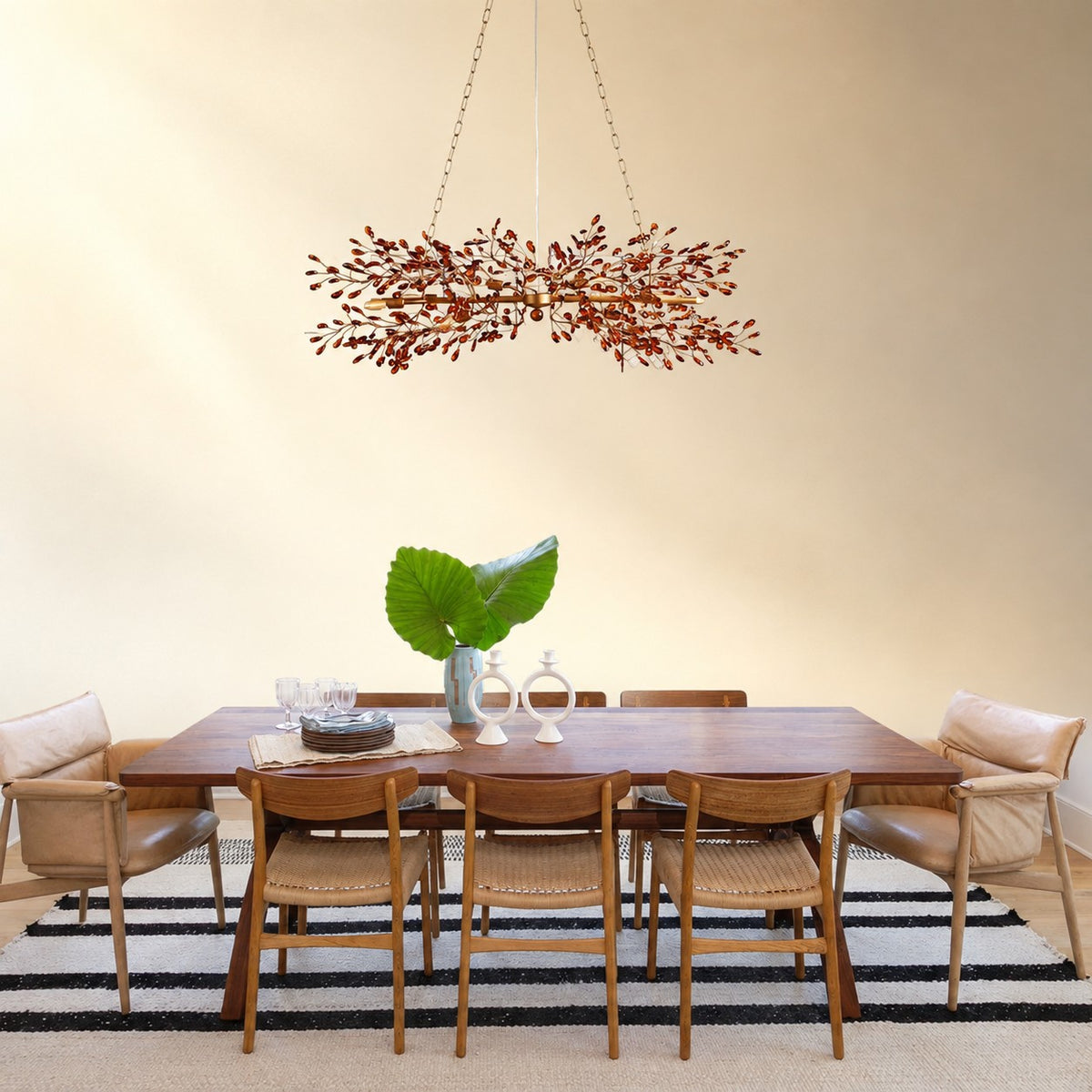 Linear Crystal Chandelier