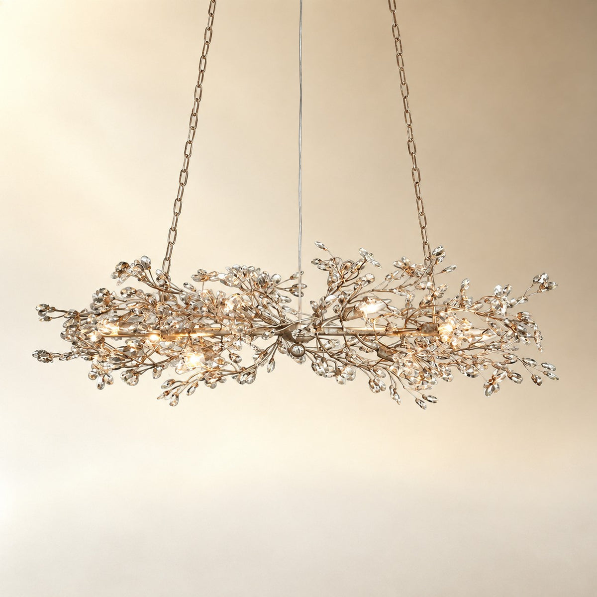 Linear Crystal Chandelier