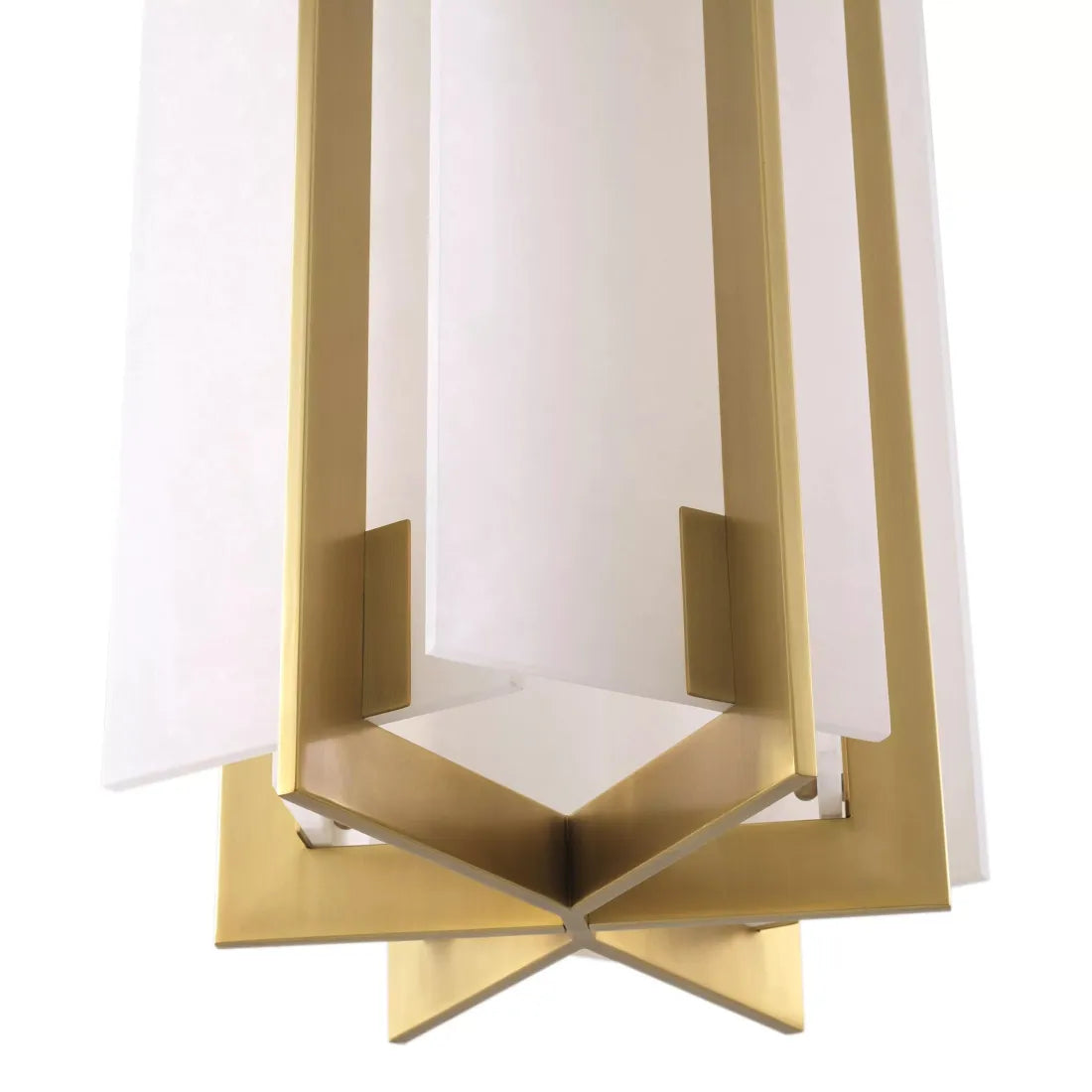 Lugano Modern Brass Chandelier - Antique Brass Finish