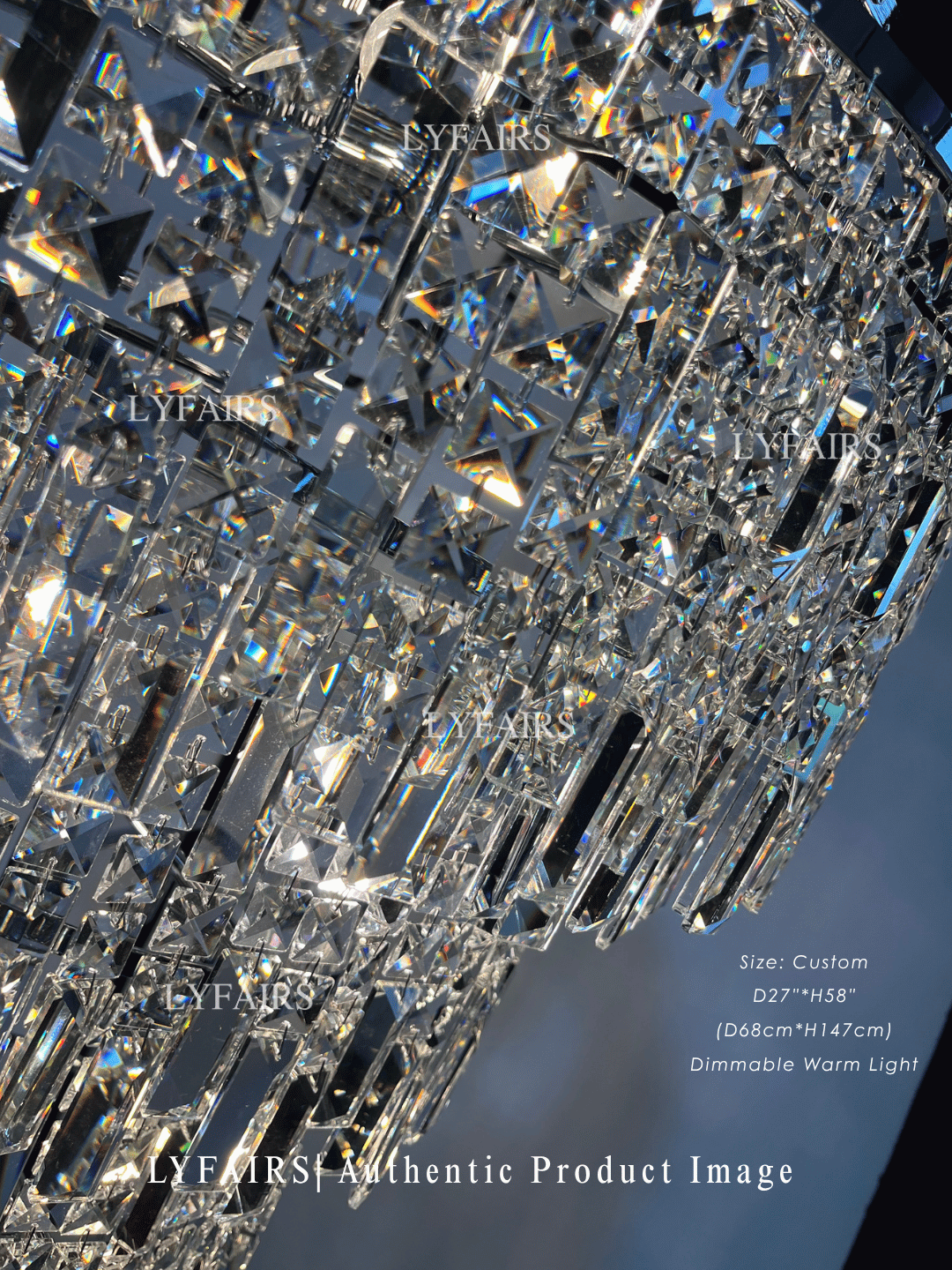 Luxury Spiral Crystal Chandelier For Foyer / Staircase