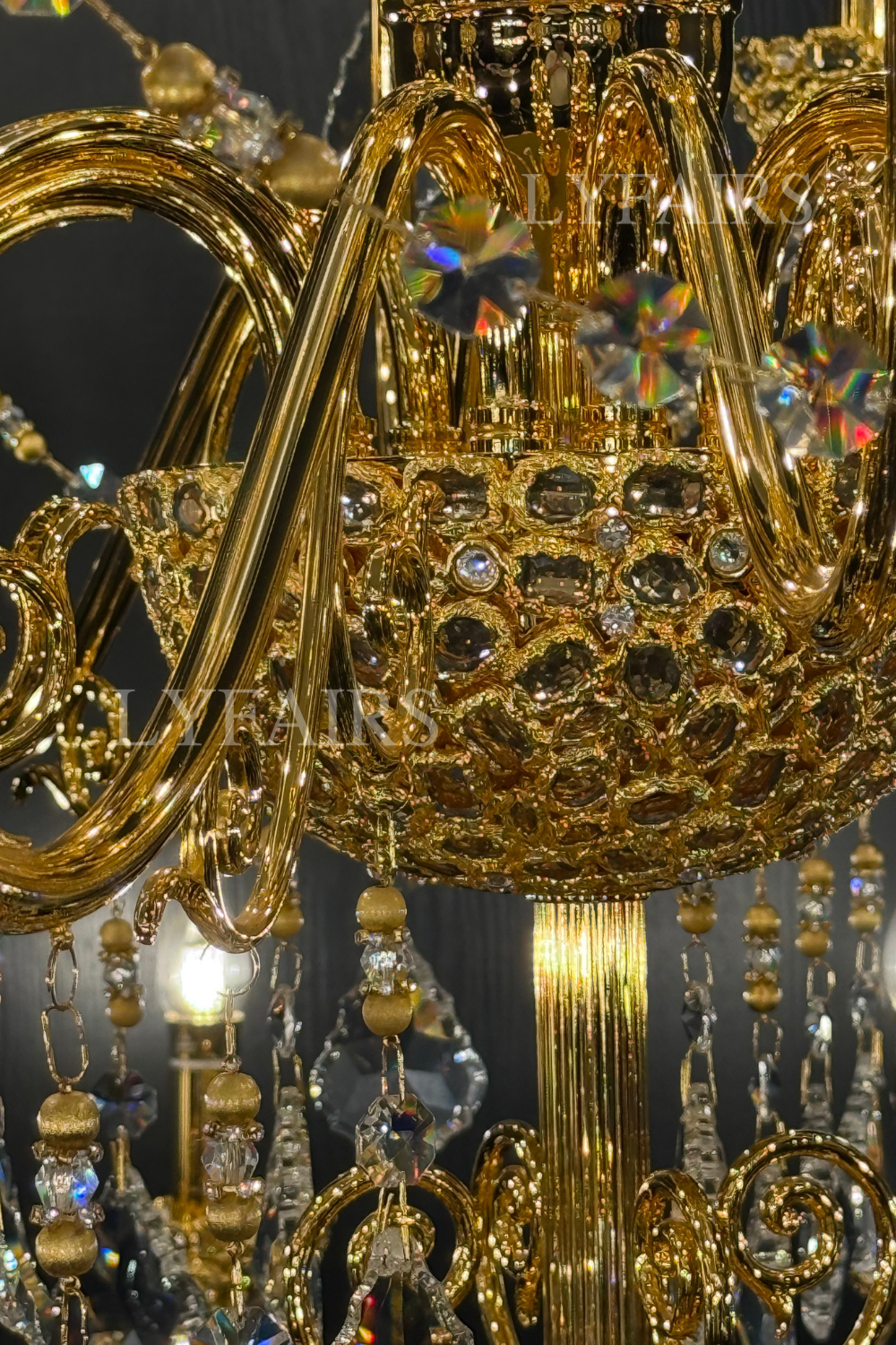 Baroque Revival Crystal Chandelier with Jewelry-Level Craft and Crystals