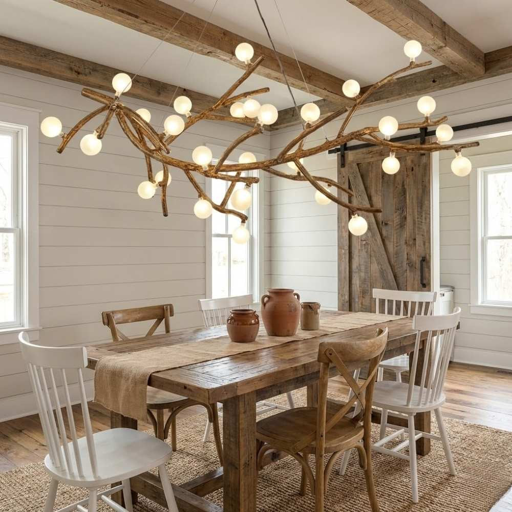 Demolion Glass Glove Branch Chandelier