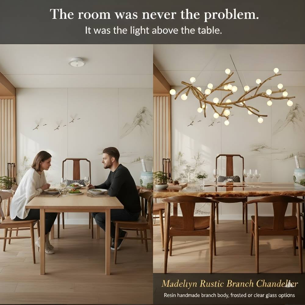 Demolion Glass Glove Branch Chandelier