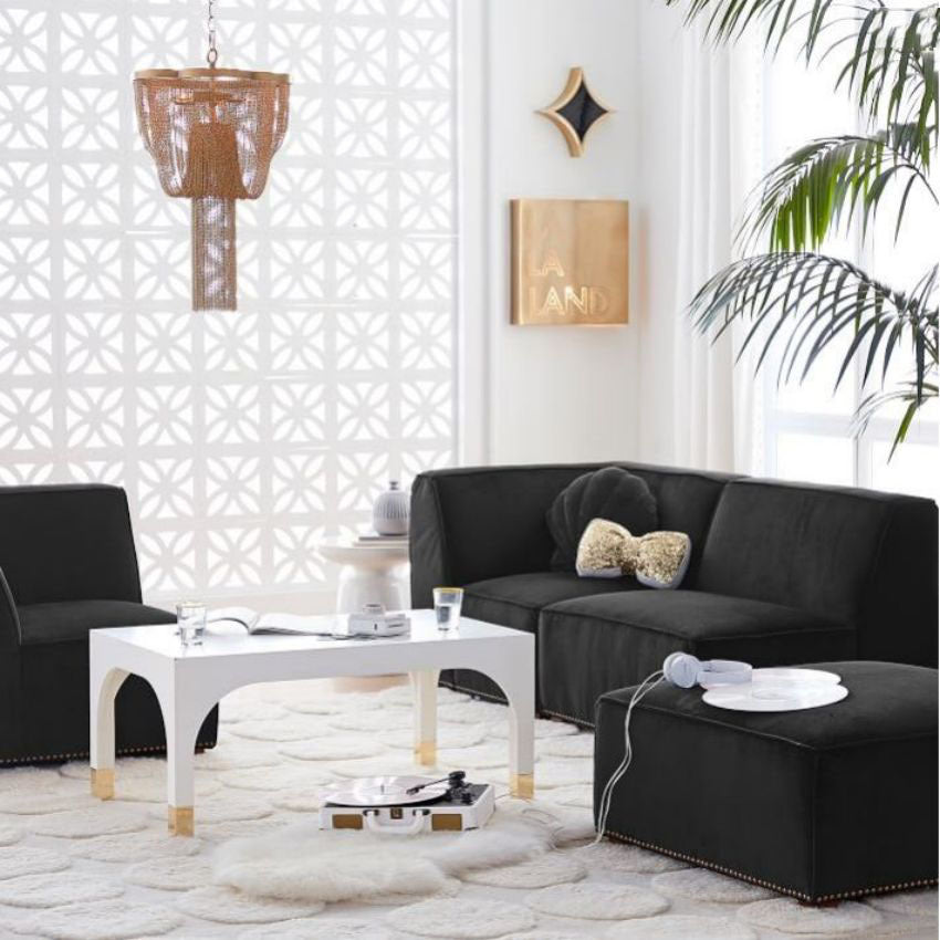 Denise Glenn Meritt Metal Chain Chandelier