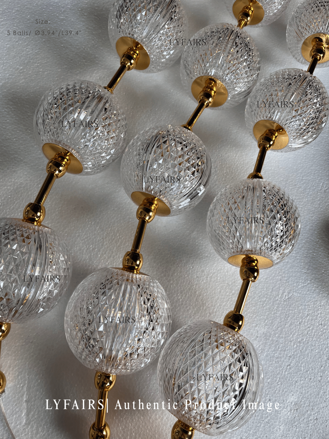 Modern Creative Acrylic Ball Necklace Chandelier for Living Room/Staircase/Foyer/Entryway