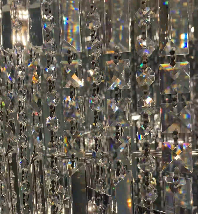 Modern Crystal Tassel Chandelier for Foyer/Staircase