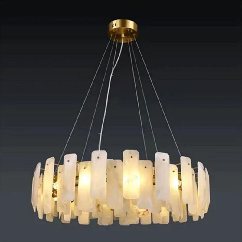 Denise Moira Alabaster Round Chandelier