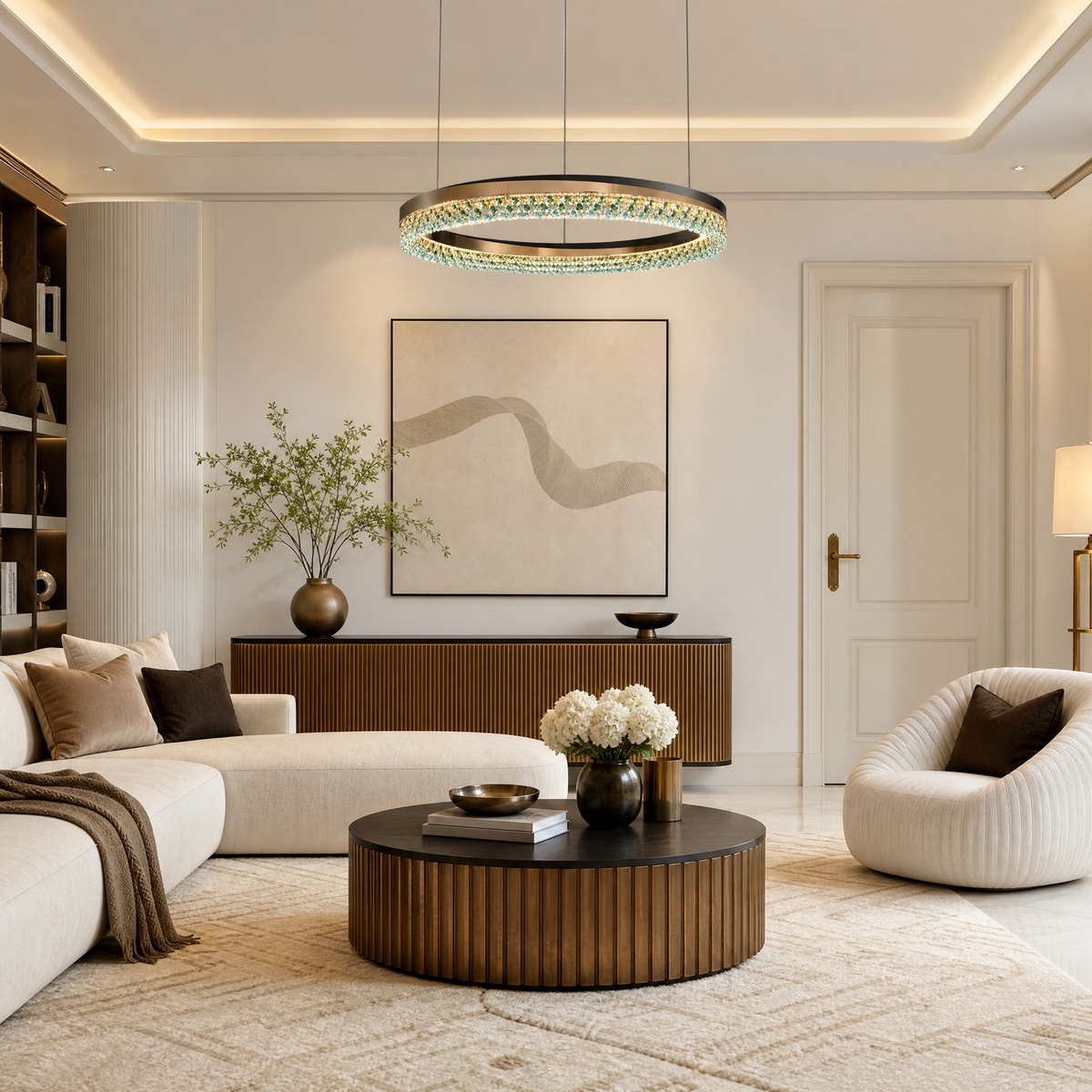 Eveia Ring Crystal Chandelier