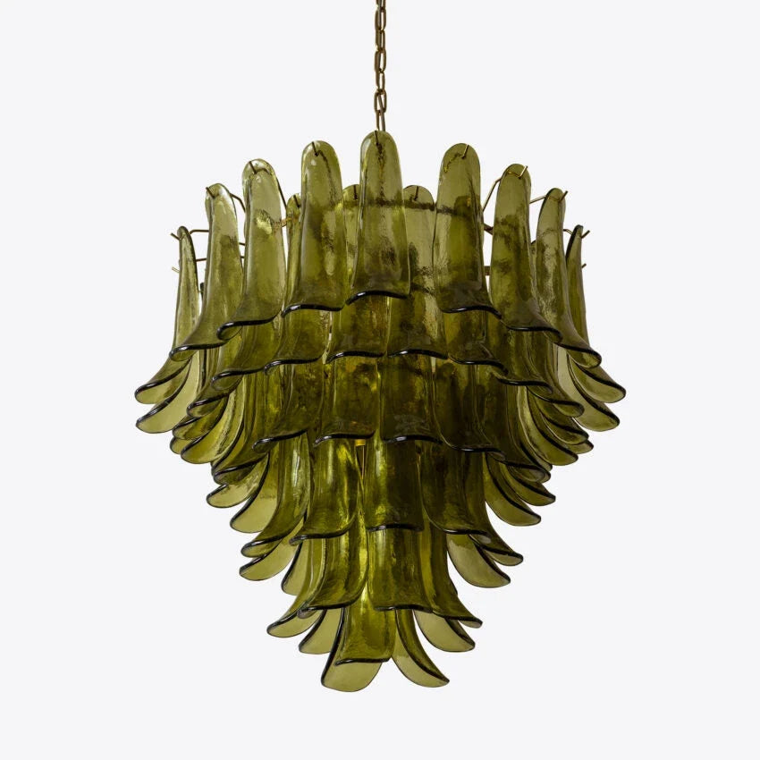 Green Petalo Murano Chandelier