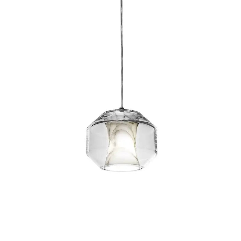 Alabaster Glass Pendant Lights Dining Room 9.84"D*7.87"H Pendant [product_tags