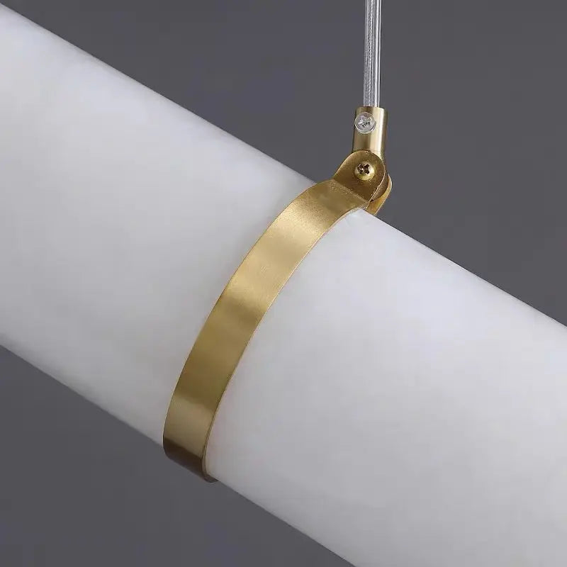 Alabaster Kitchen Round Tube Pendant Lighting Pendant