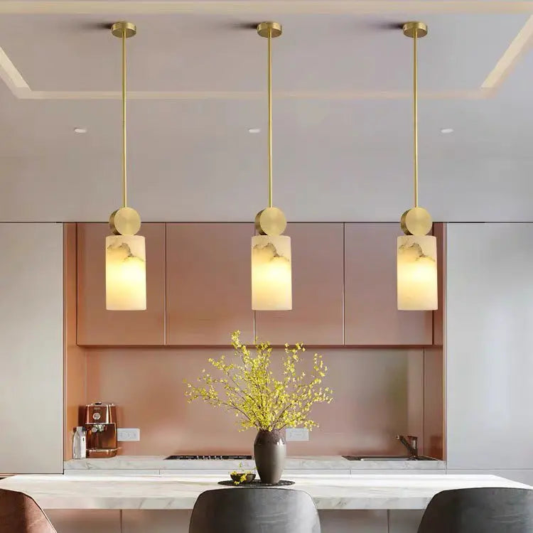 Alabaster Mini Pendant lights For Bedroom Pendant