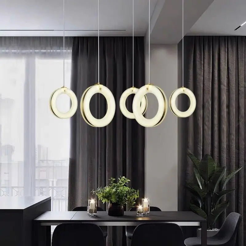 Alabaster Ring Pendant lights Living Room Pendant