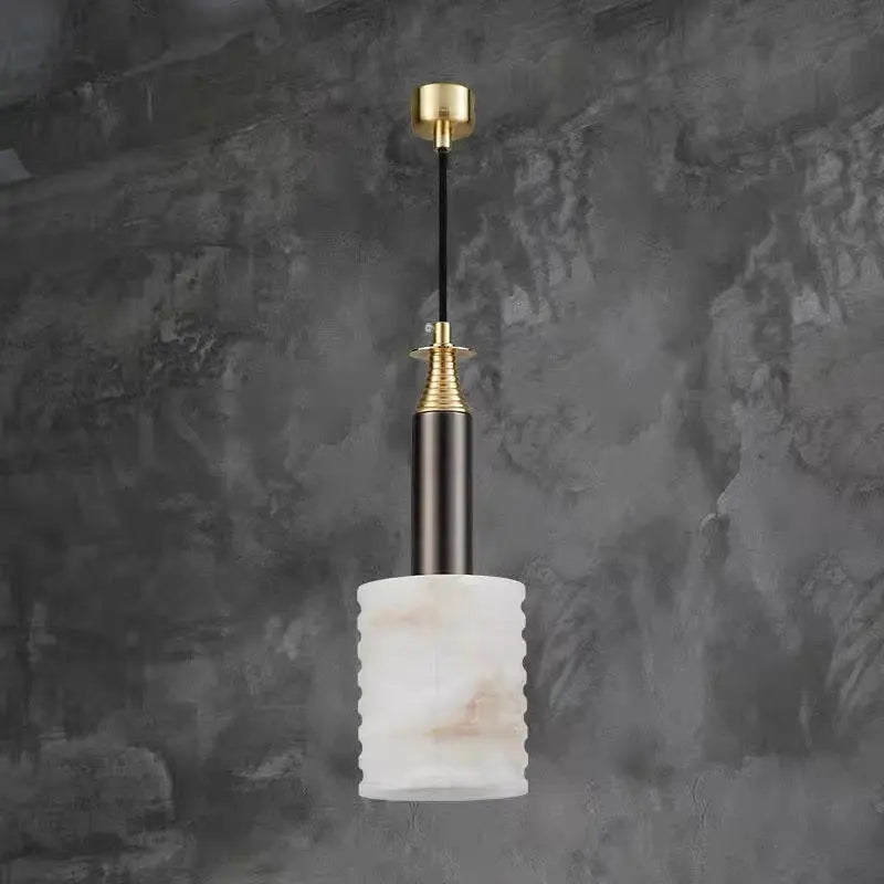 Real Alabaster Brass Pendant For Bedroom Pendant