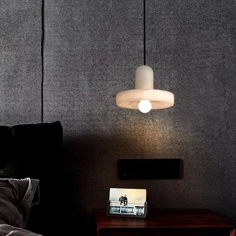 Real Alabaster Modern Pendant Light Fixture Pendant