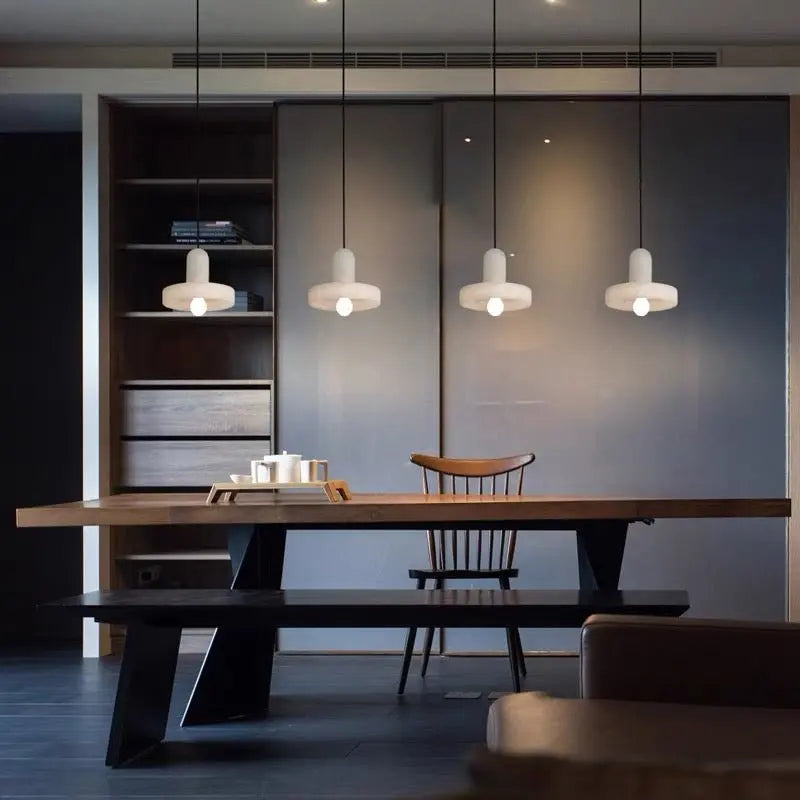 Real Alabaster Modern Pendant Light Fixture Pendant