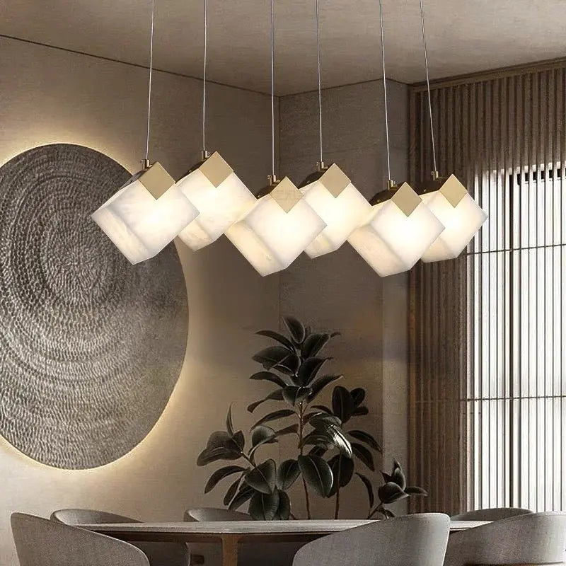 Real Alabaster Pendant Lights For Dining Room Pendant