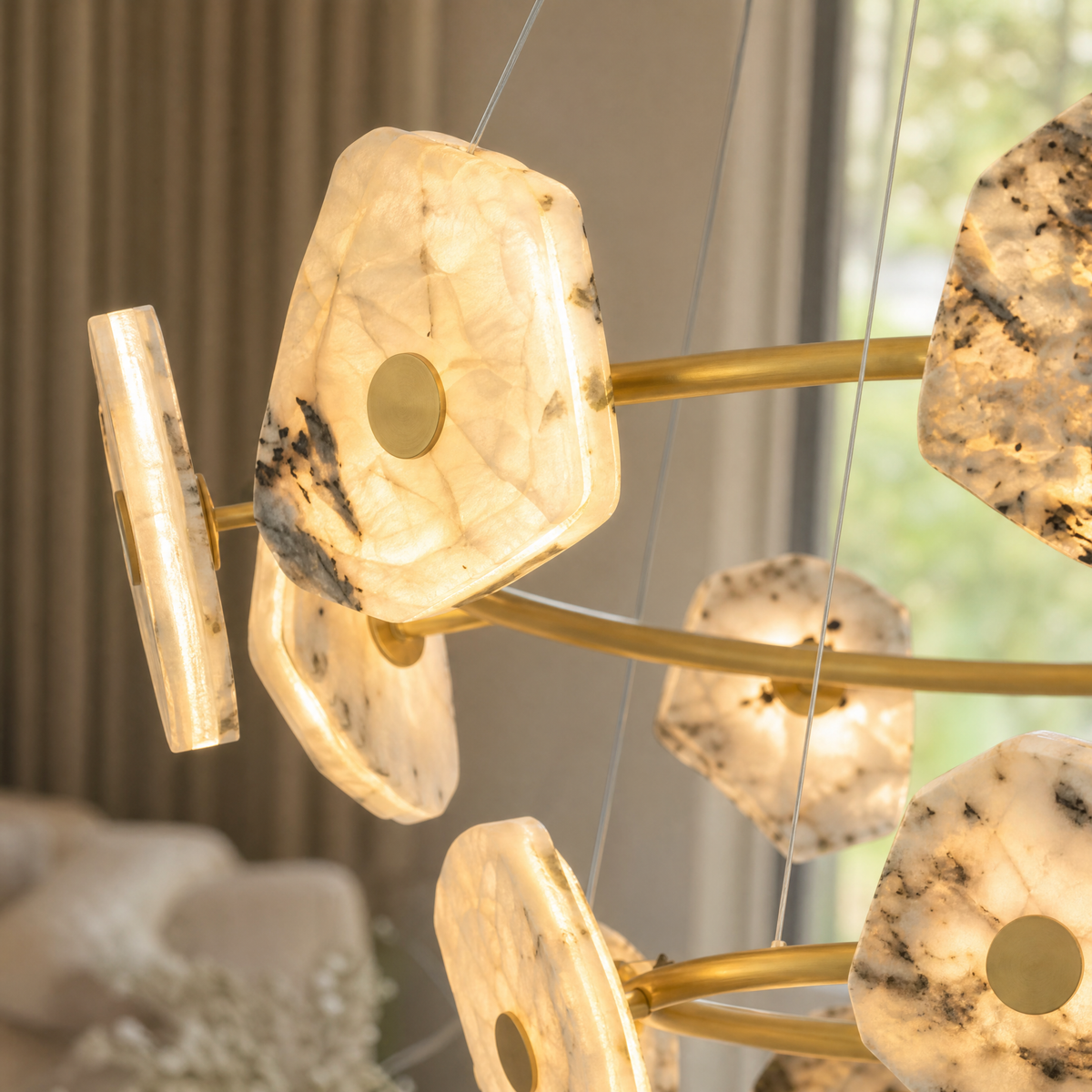 Lysia Chandelier Modern Dining Room 39.4" D