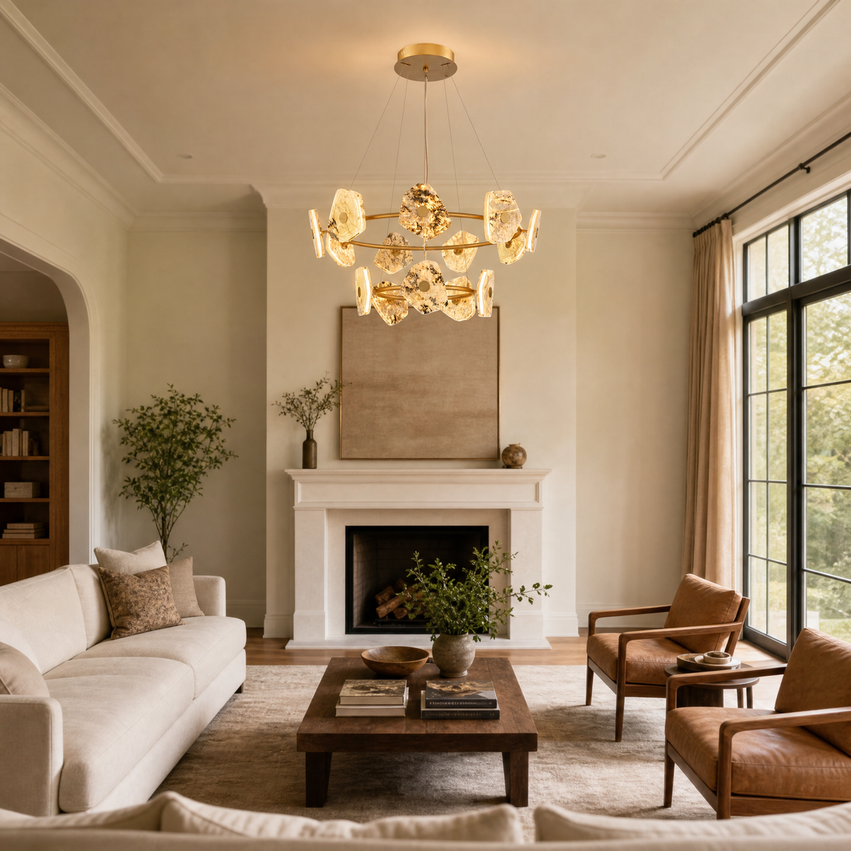 Lysia Chandelier Modern Dining Room 39.4" D