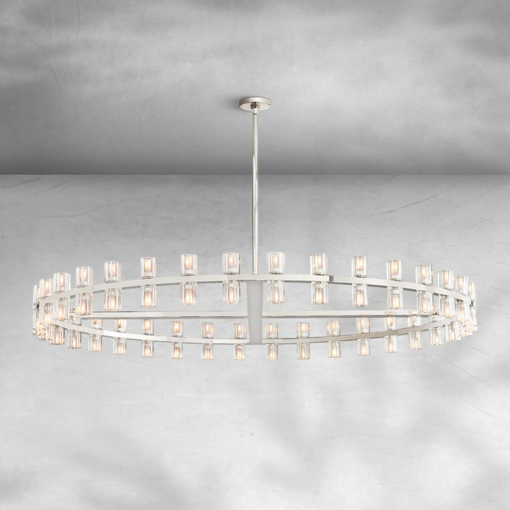 Auraline Crystal Round Chandelier 60"