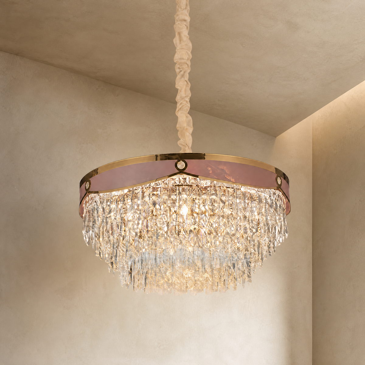 Crystal Halo Chandelier