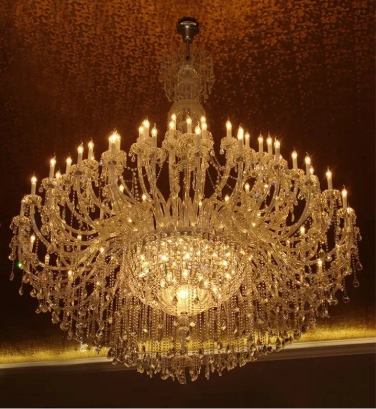 Extra Large Classic Traditional Crystal Chandelier 60/72/90 Lights