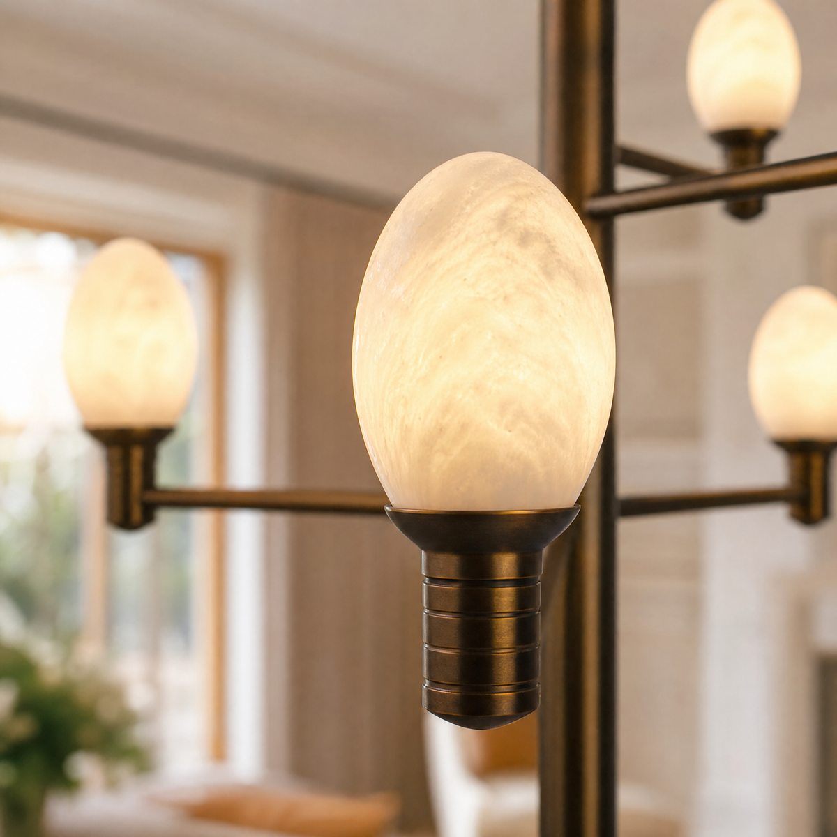 Aelis Brass Living Room Chandelier