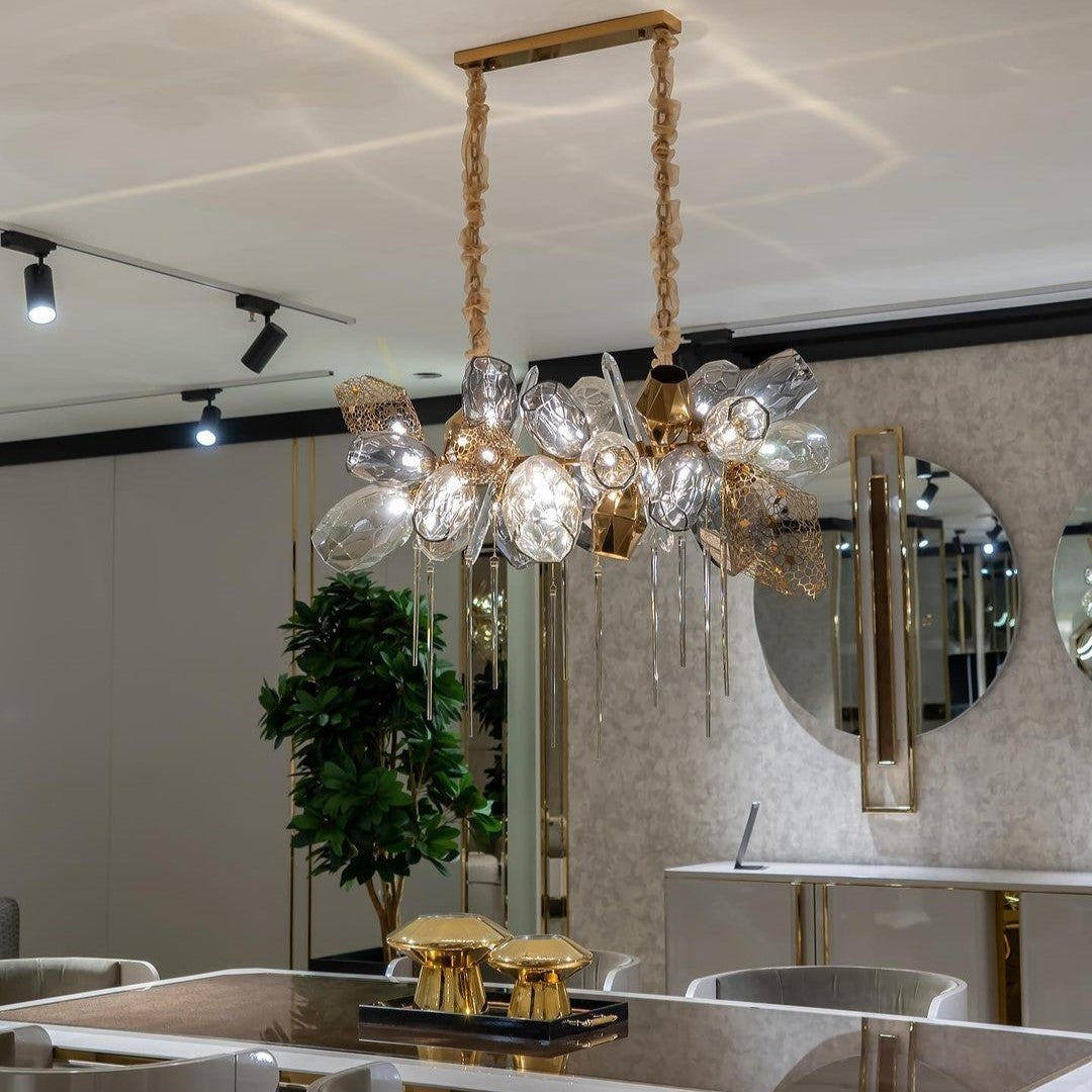 Modern Wine Glass Shape Chandelier Italian Light Luxury Light Fixture for Dining Room/Living Room