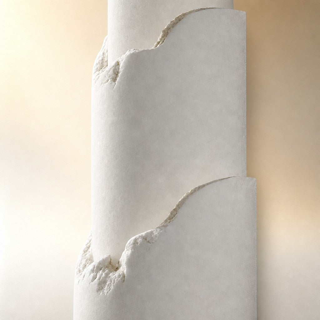 Stravelle Layered Alabaster Organic Wall Sconce