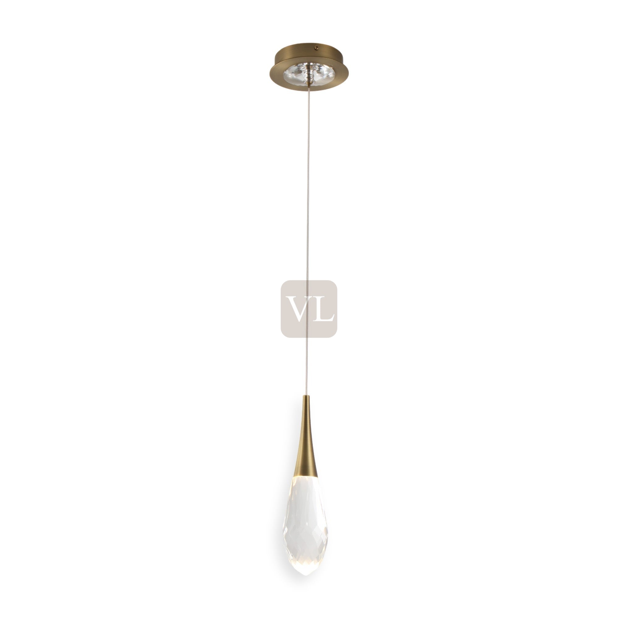 Crystal Drop LED Pendant Light