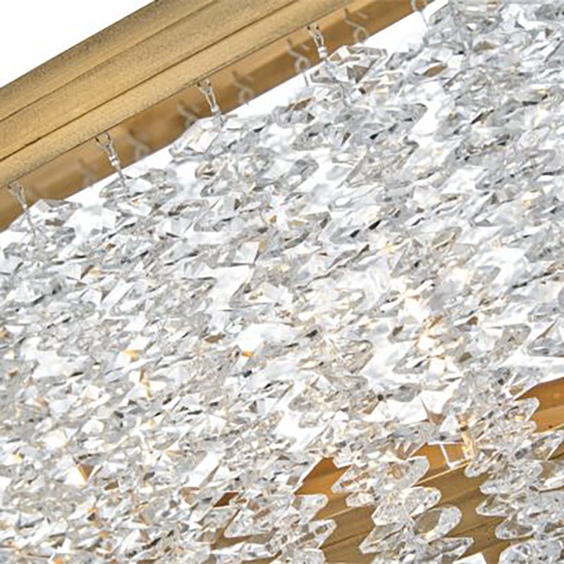 Denise Lamps Vac Crystal Linear Chandelier