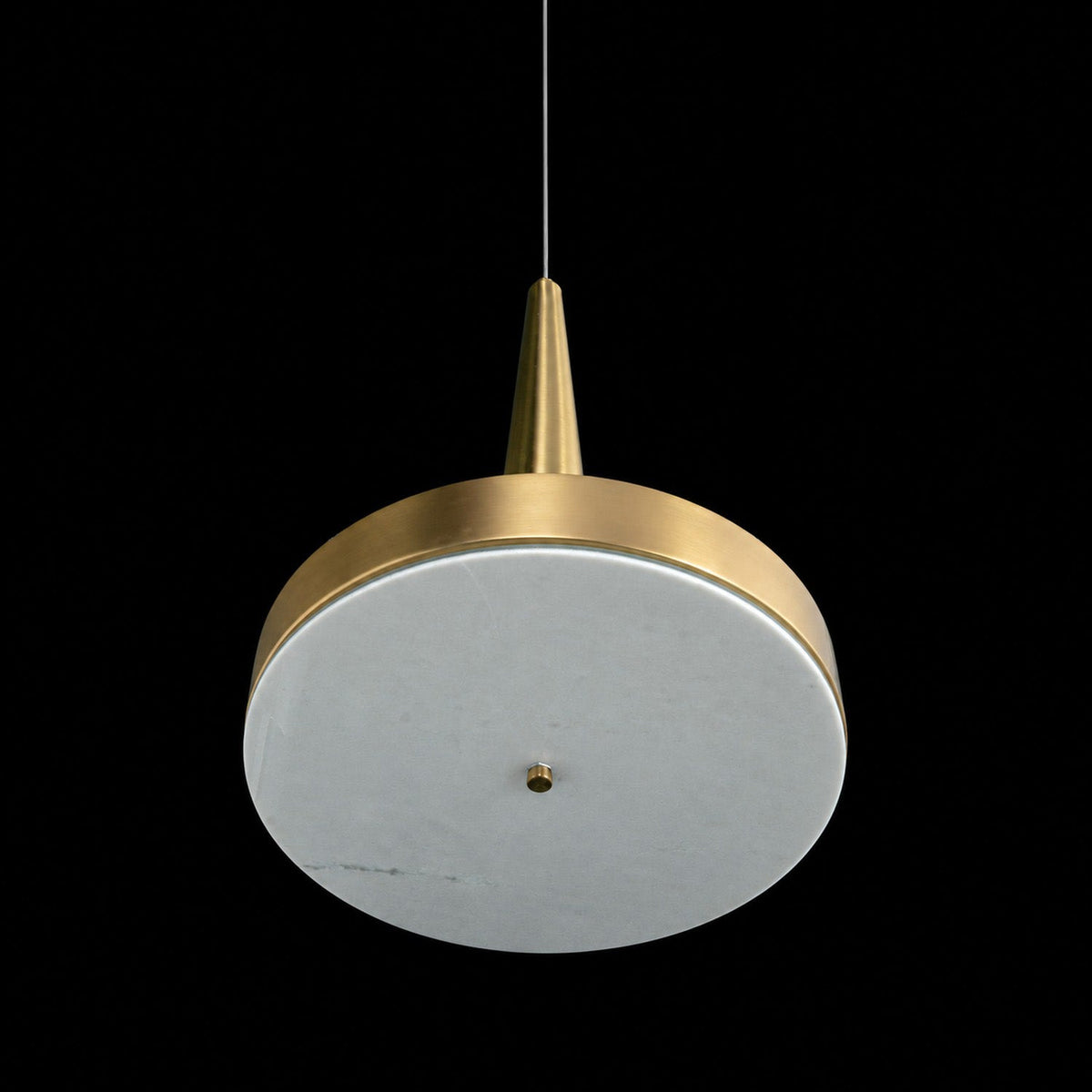 Modern Luxury Stone LED Disc Pendant Chandelier