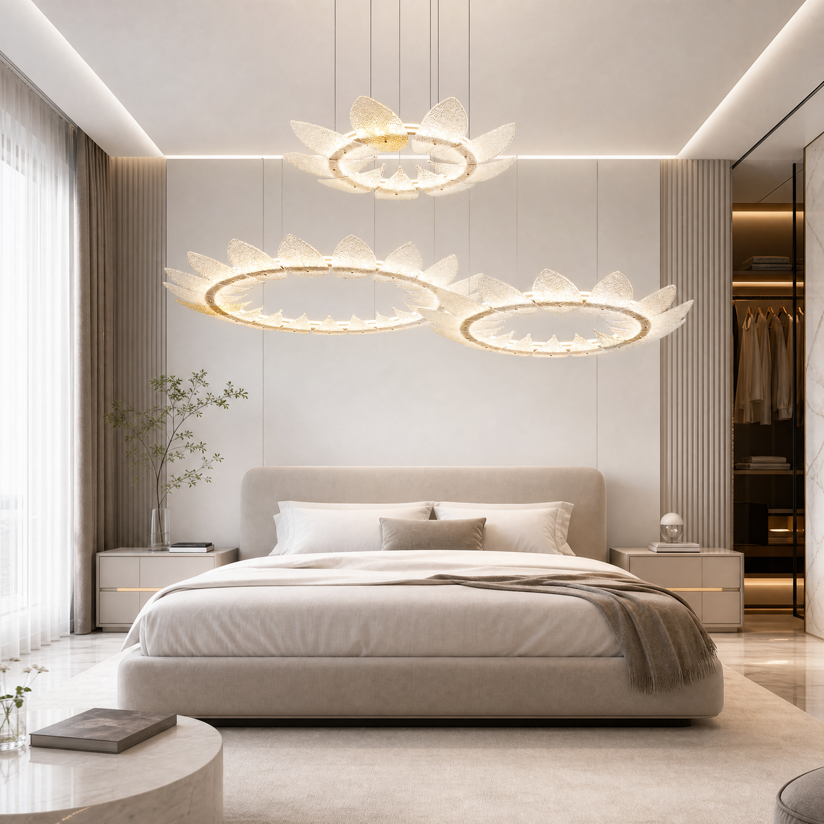 Pelen Modern Chandelier Large Foyer 39"
