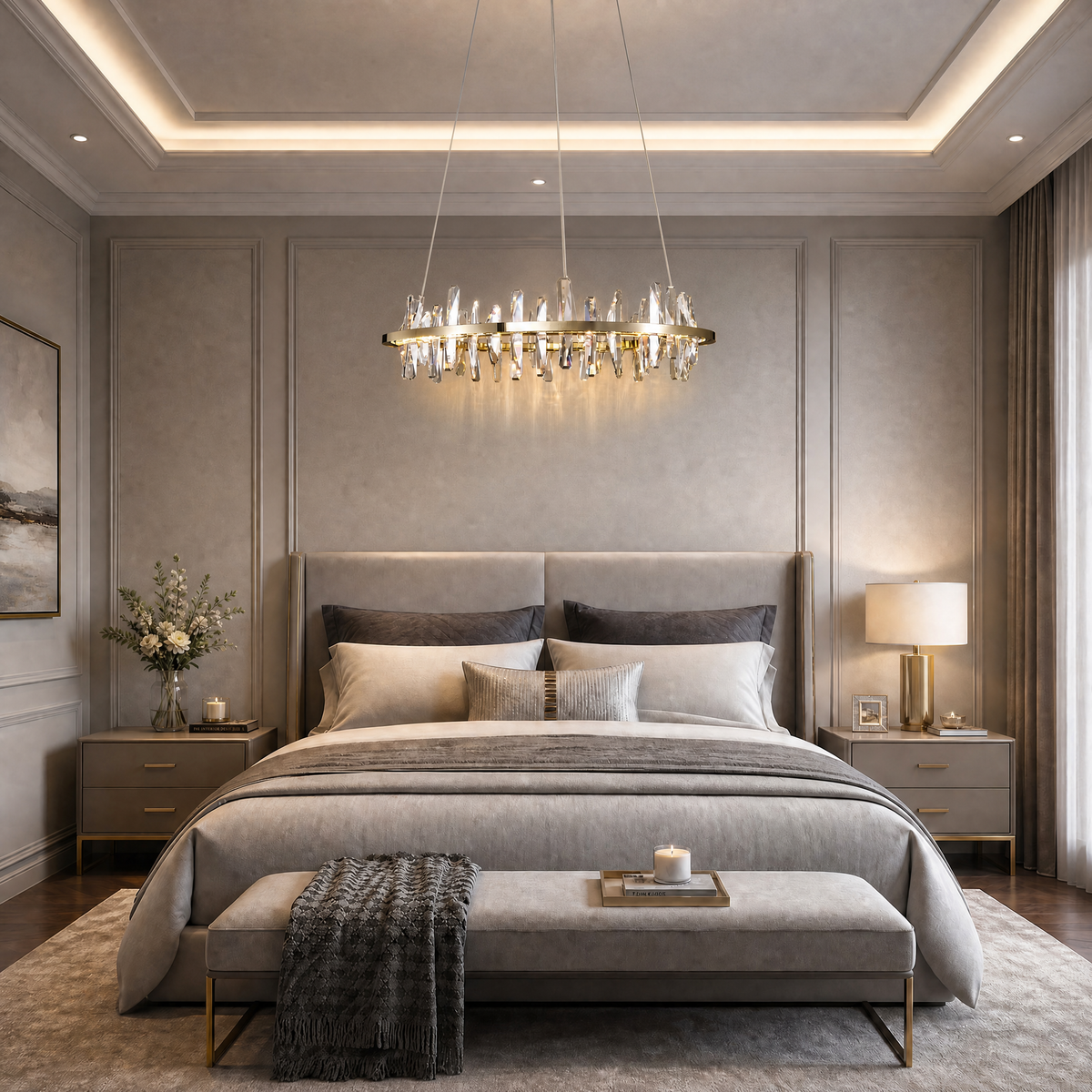 Mira Ring Crystal Chandelier