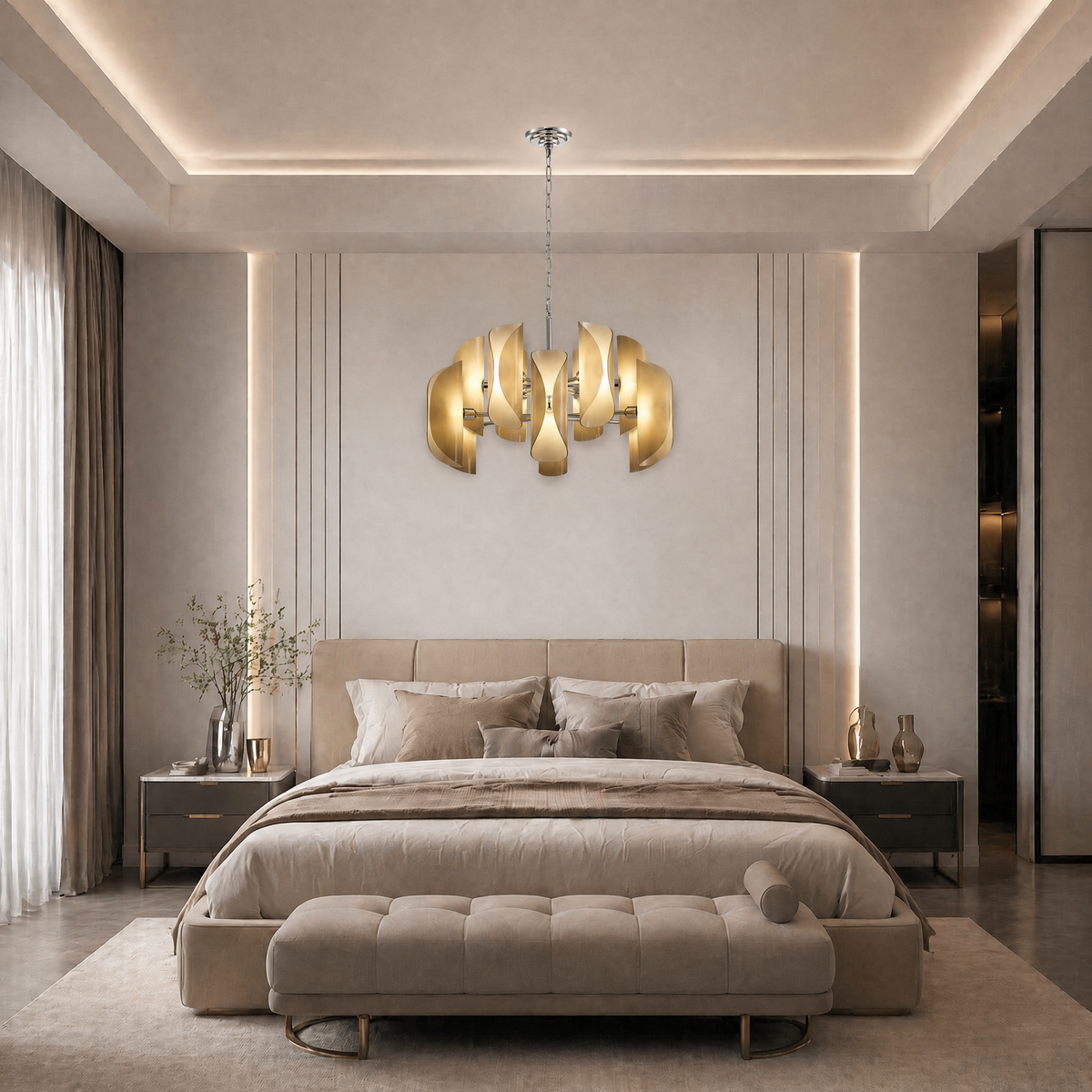 Ilyia Living Room Chandelier Modern 31"