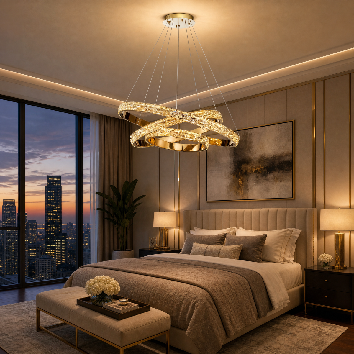 Ariis Ring Crystal Chandelier