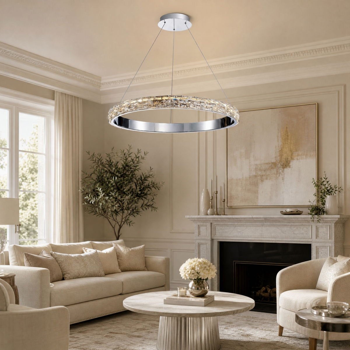 Ariis Ring Crystal Chandelier