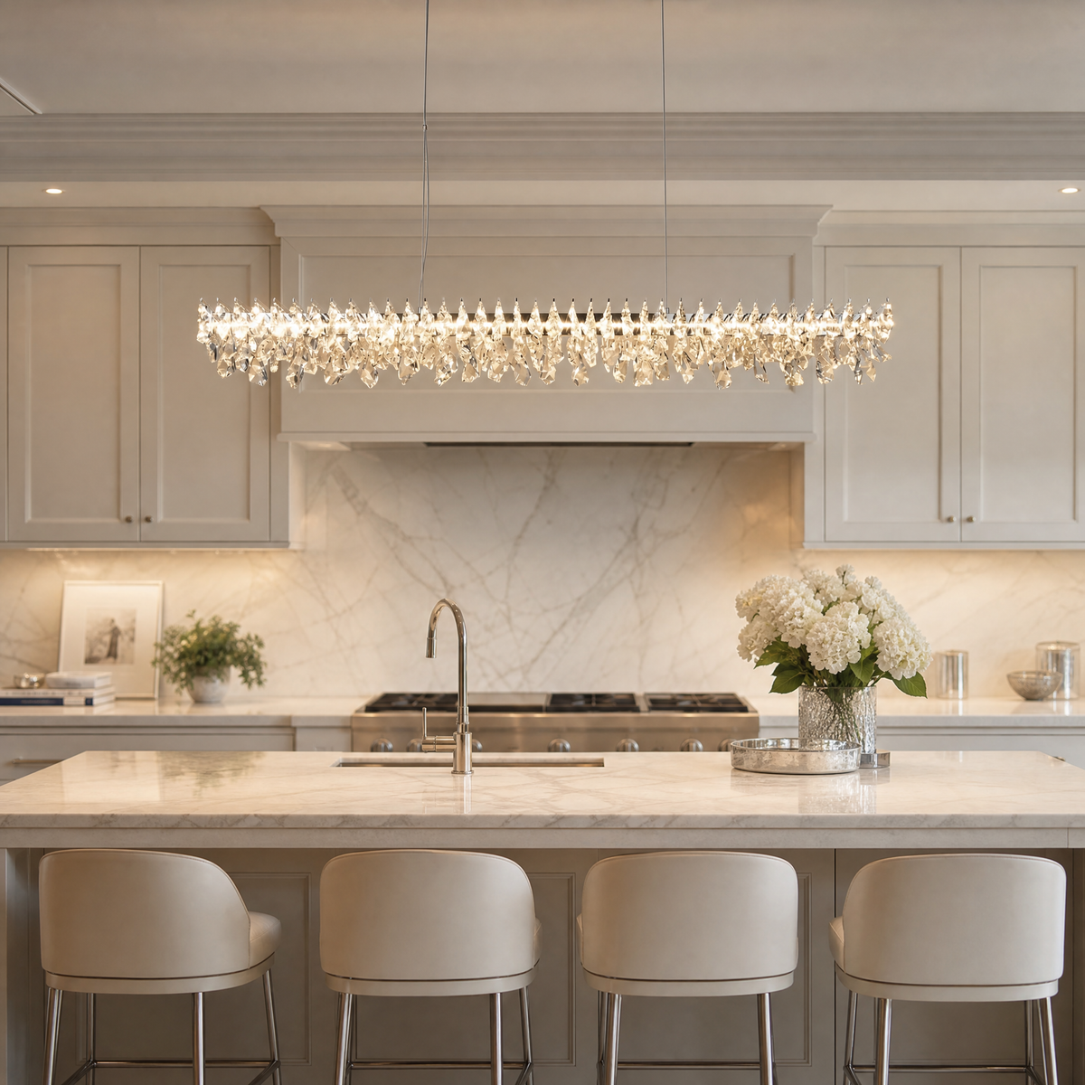 Quenen Round Crystal Chandelier