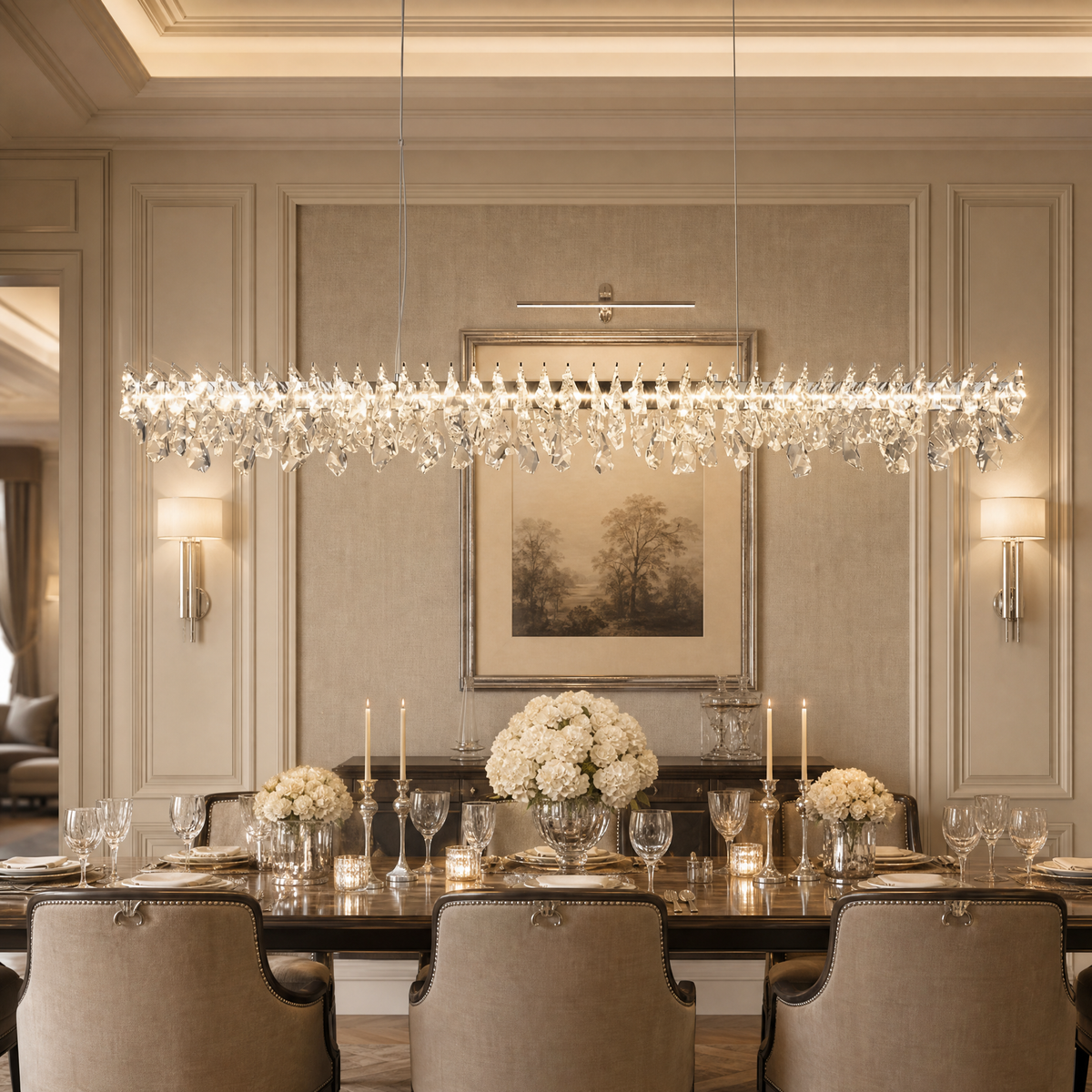 Quenen Round Crystal Chandelier