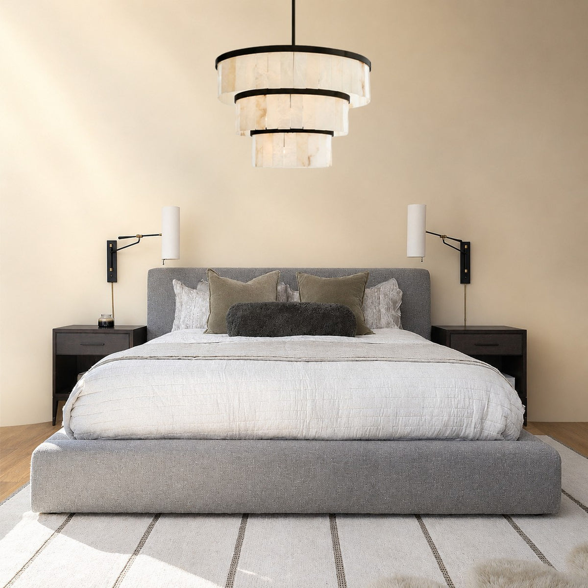 Alabaster 3 Tier Chandelier