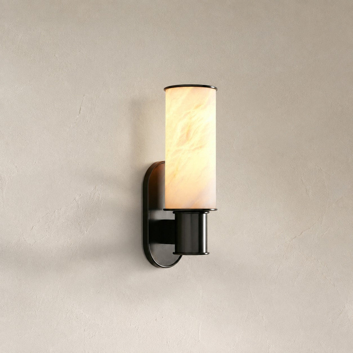 Alabaster Column Wall Sconce
