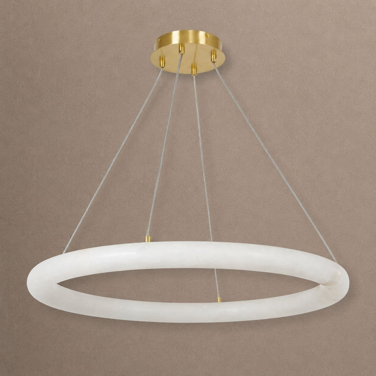Alabaster Globle Round Chandelier
