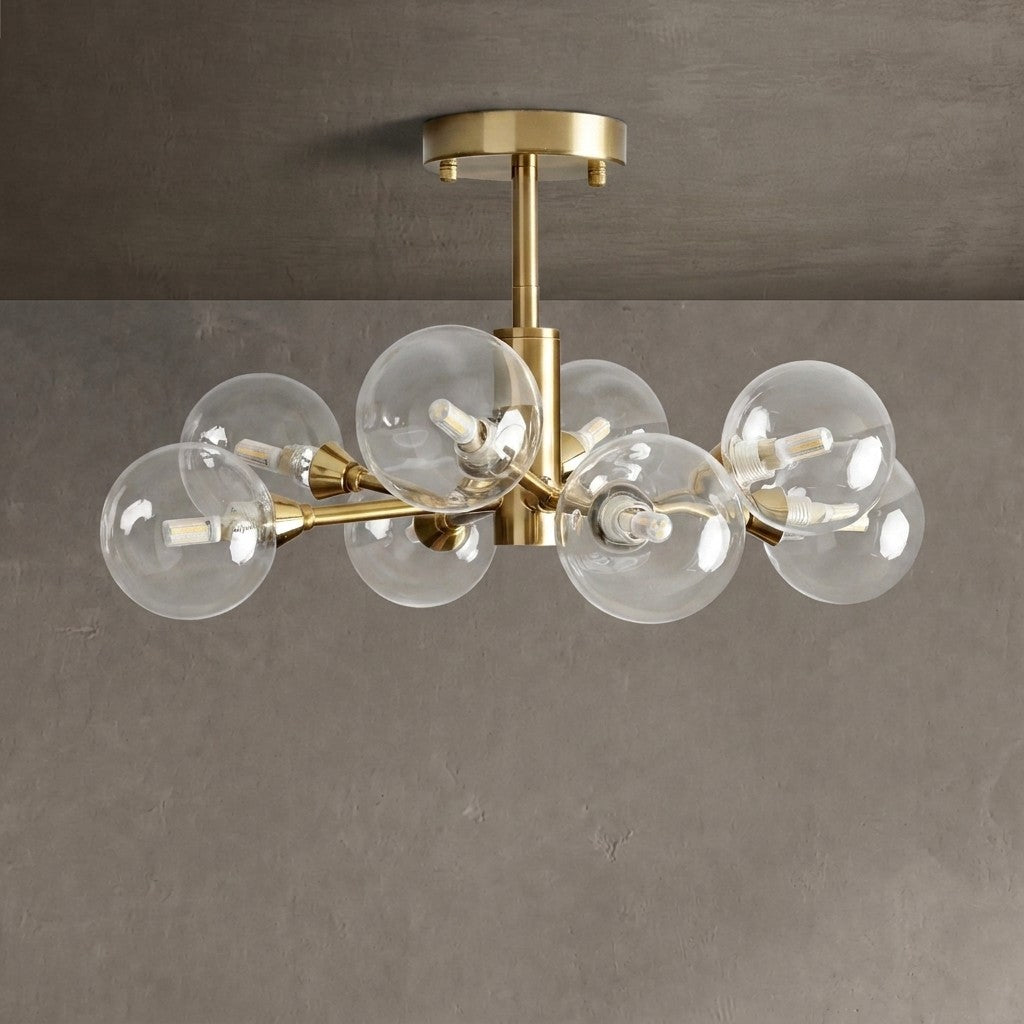 Apollo Moder Glass Ball Flushmount 20''36''47''