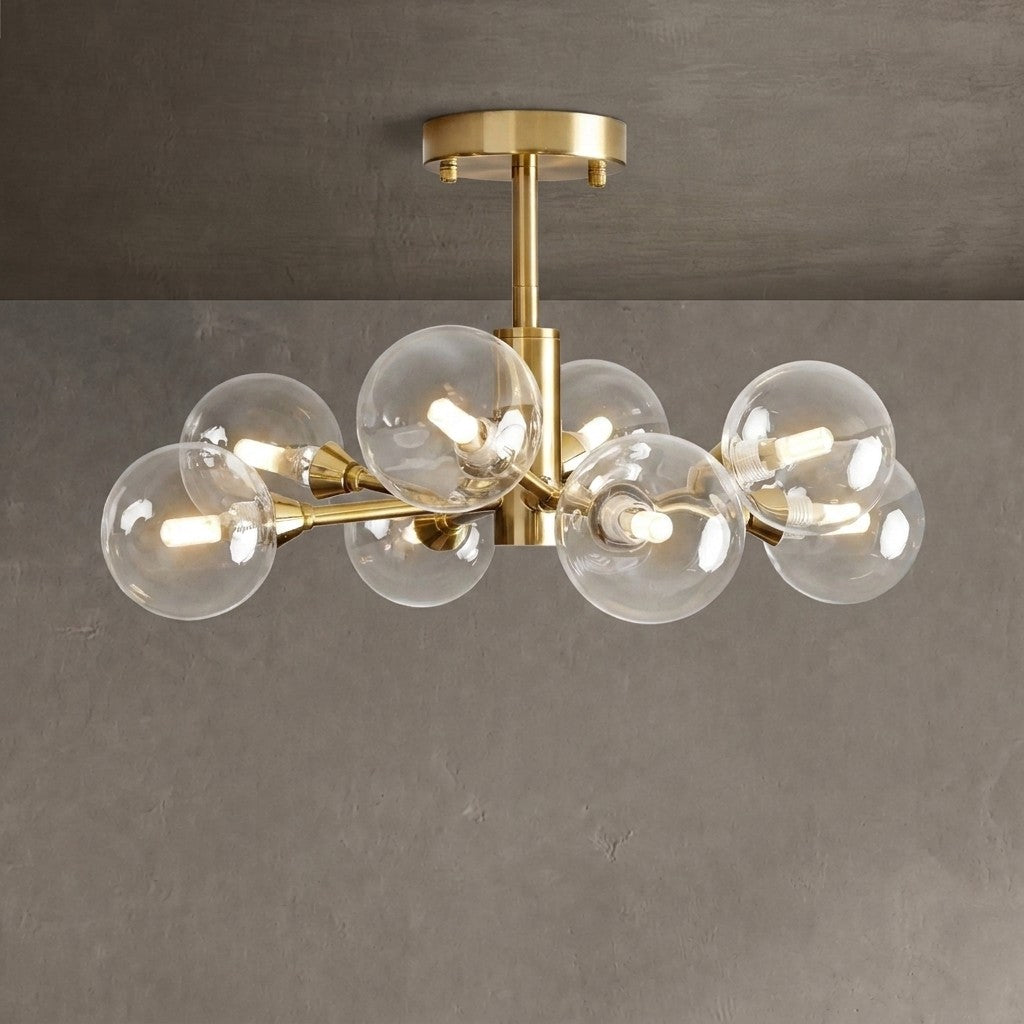 Apollo Moder Glass Ball Flushmount 20''36''47''