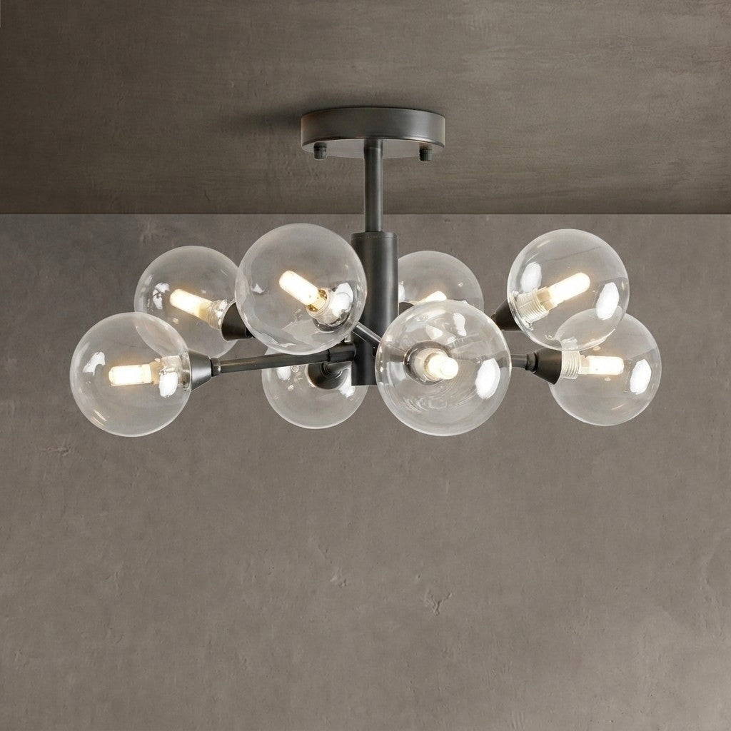 Apollo Moder Glass Ball Flushmount 20''36''47''