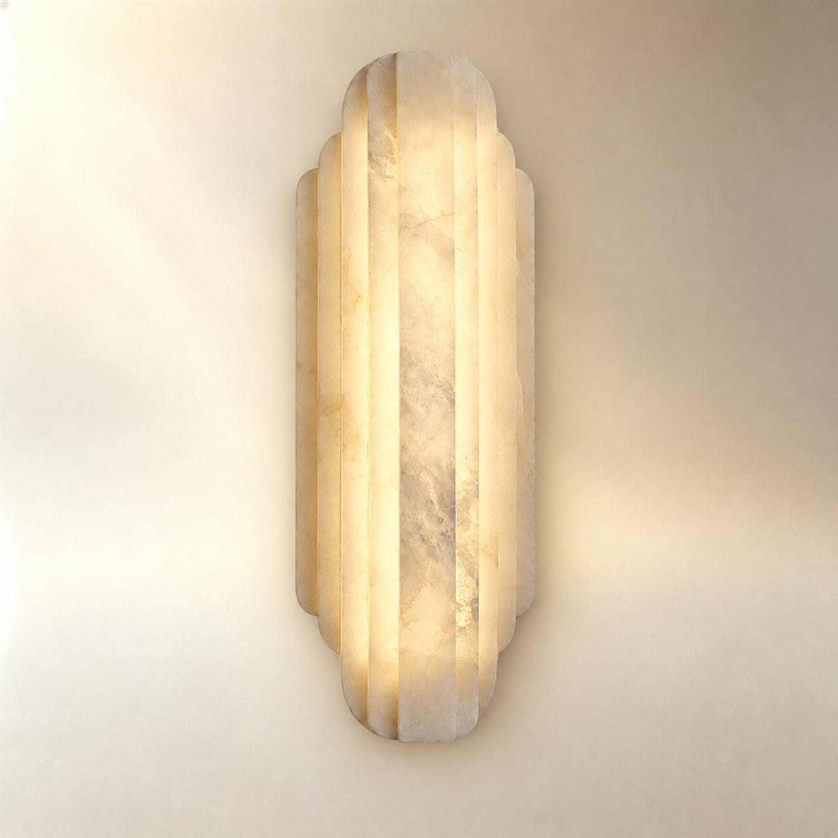 Arcelis Spanish Alabaster Art Deco Wall Sconce